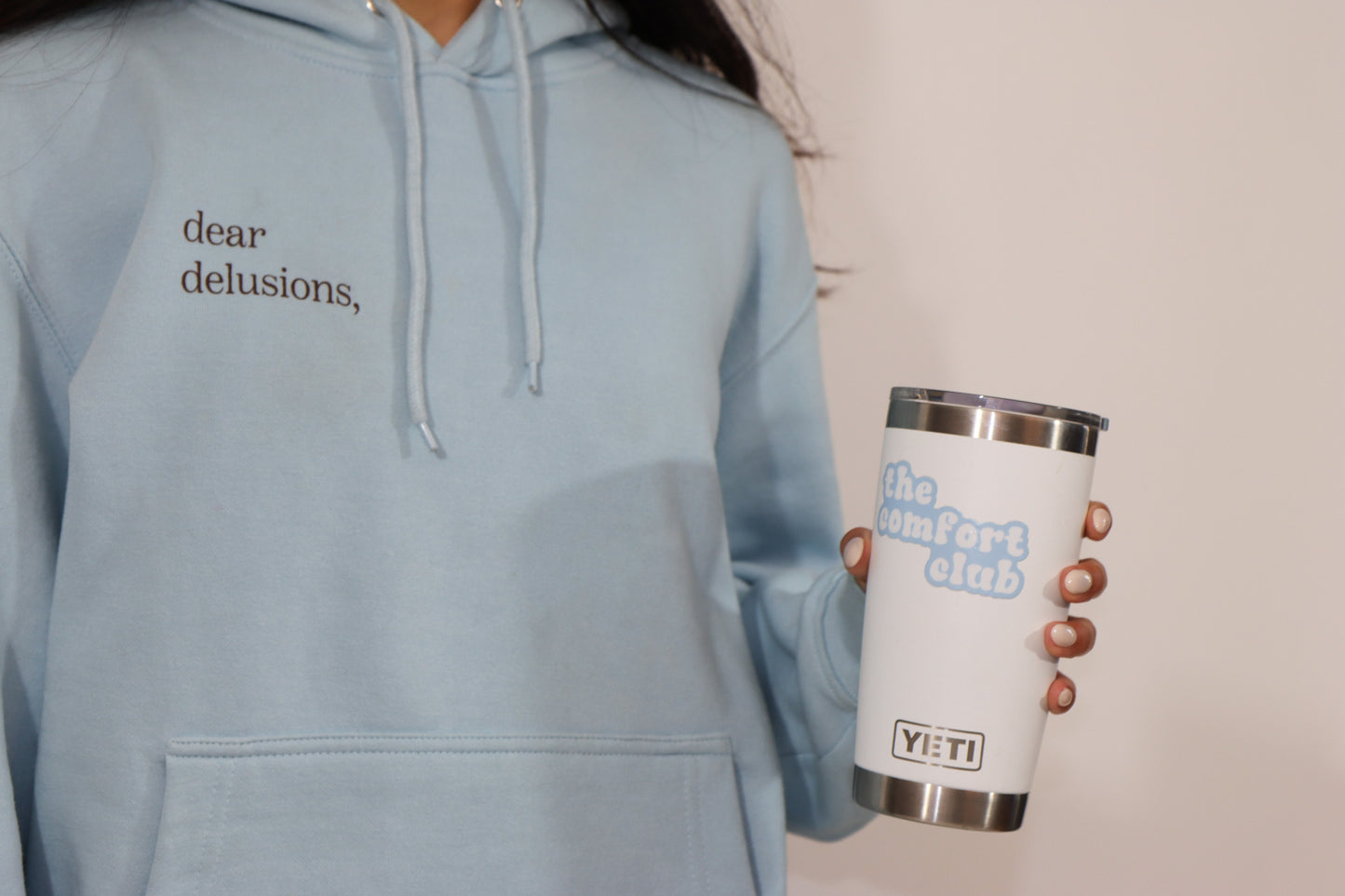 “the comfort club” sticker