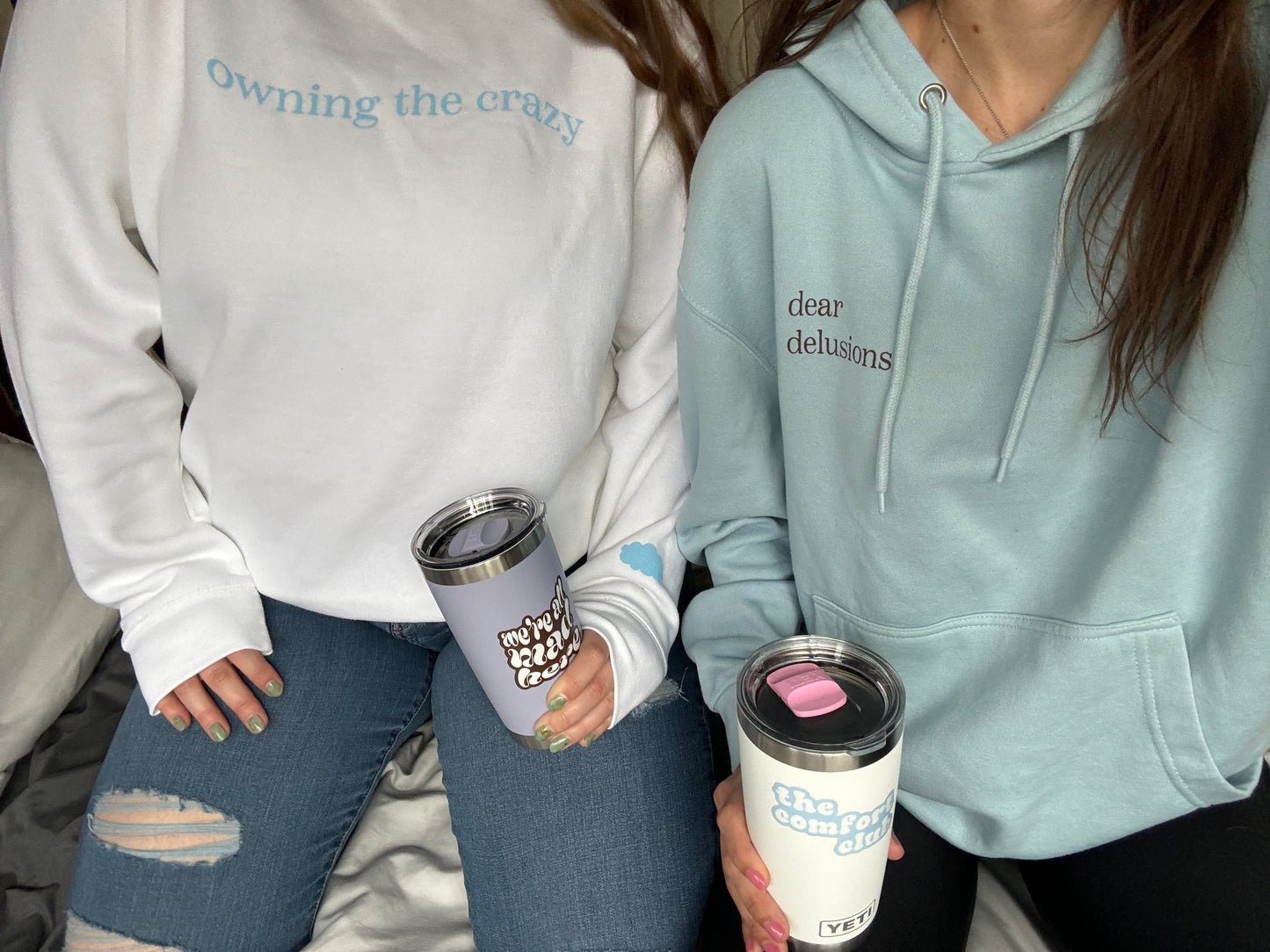 “owning the crazy” crewneck