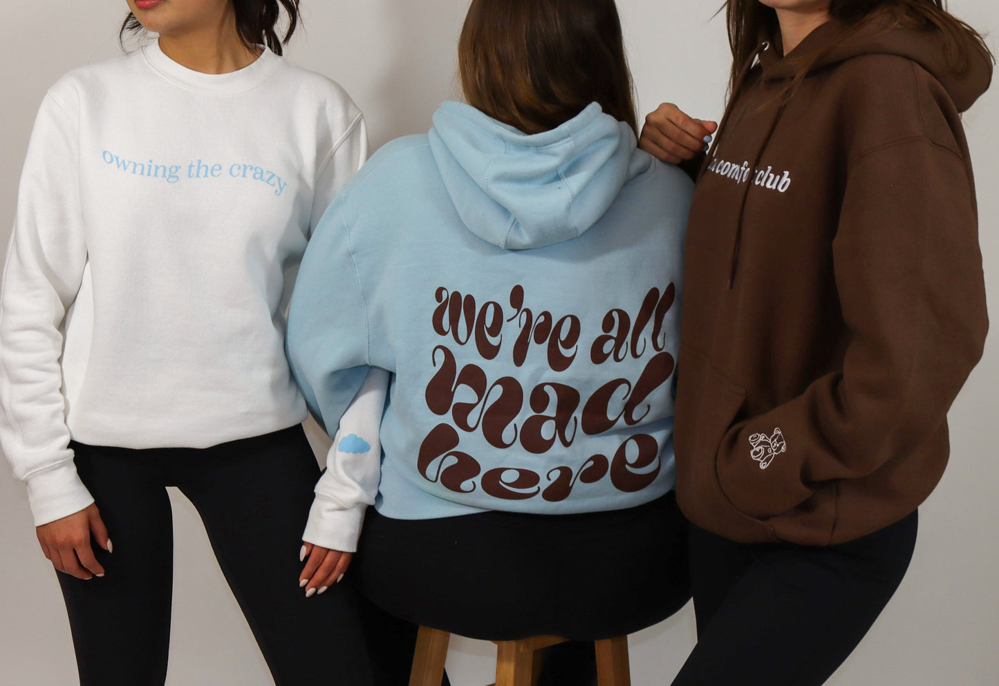 “the comfort club” hoodie