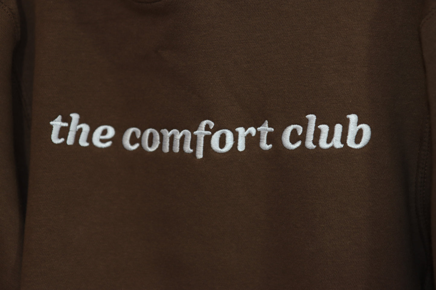 “the comfort club” hoodie